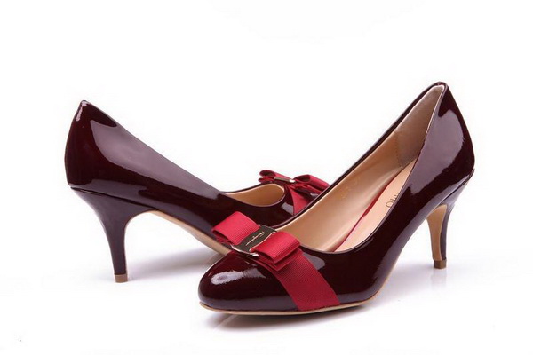Ferragamo Shallow mouth kitten heel Shoes Women--005